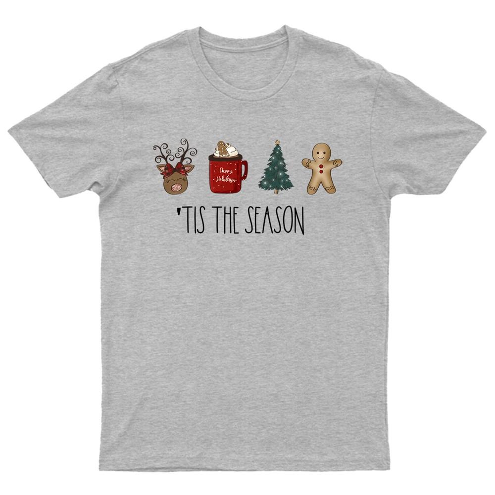 Tis The Season Christmas TShirt Unisex Gift Retro Funny Unisexs Vintage Unisexs