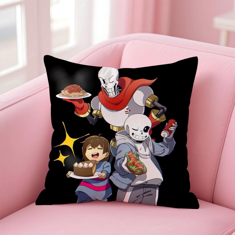Game U-UndertaleS Cushion Cover Home & Car Multi-Scene Pillow Cover - Reversible, Soft & Durable for Daily Use