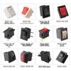 Lang KCD1-101 201 Rocker Switch: 2/3 Pins, 2 Positions, Illuminated Button