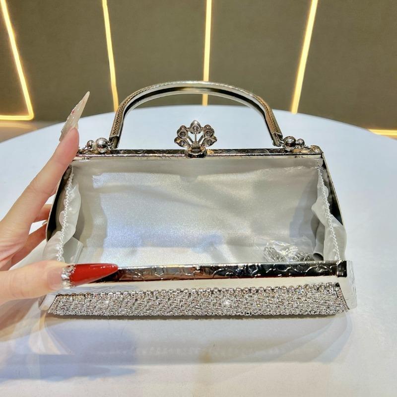 A Fashionable and Elegant Handbag for Ladies, A Chain Crossbody Bag, and A Diamond-encrusted Hand-held Bag