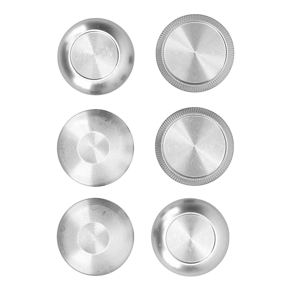 6Pcs Metal Analog Grips Stick Thumbsticks for Edge Controller Aluminum Alloy Metallic Joystick Game