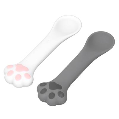 Otvírák na konzervy pro kočky ve tvaru tlapky Lžíce Odolný Silikonový Otvírák na sklenice pro kočky Bezpečný do myčky nádobí Ergonomický Domácí mazlíček