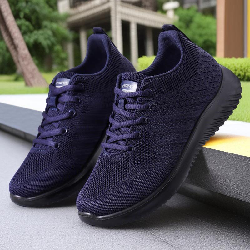Shoes men's sports and leisure shoes foreign trade men's shoes sneakers solid color versatile men's shoes lightweight running shoes