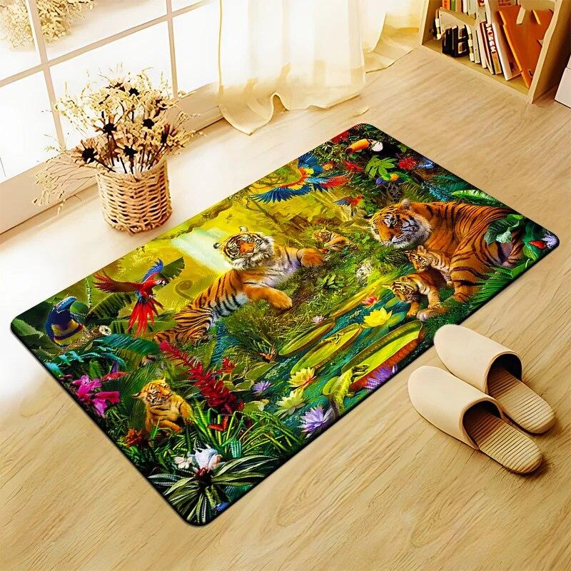 3D Art printing Tiger Printed Carpet for Living Room Large Area Rug Soft Carpet Home Decoration Mats Boho Rugs Dropshipping
