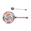 Hand Drum Wooden Frame Cartoon Shape Cute Appearance Crisp Sweet Small Volume Kids DrumLolly