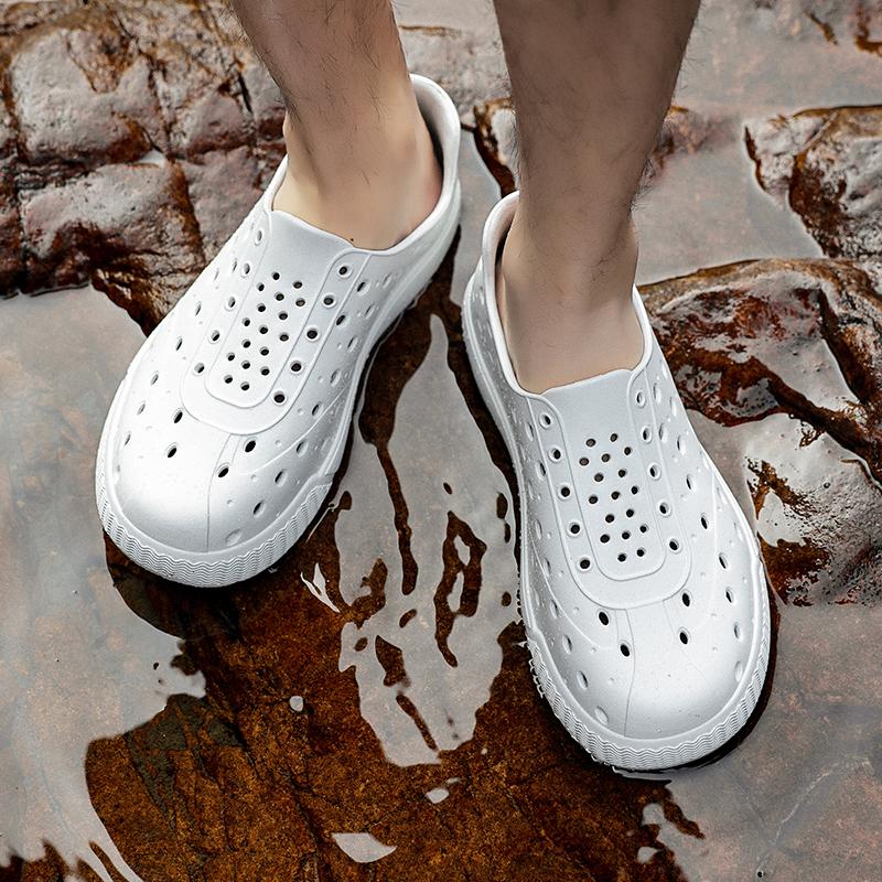 Módní letní pánské dámské pantofle pohodlné venkovní sandály dřeváky plážové pantofle žabky vnitřní domácí pantofle koupelnové boty pro muže