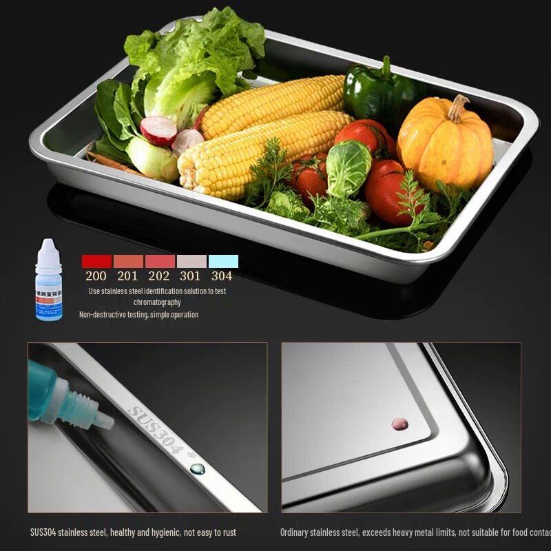 304 Stainless Steel Rectangular Serving Tray