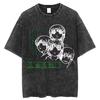 Serial Experiments Lain Iwakura Lain Vintage Washed T-Shirt Retro Oversized Tee Harajuku Streetwear Lässiges Baumwoll Top T-Shirt