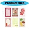 Strawberry Sticky Note Lovely Writing Pad Notepad Simple Memo Pad Easy To Write Multifunctional Note Pad Paper Pads
