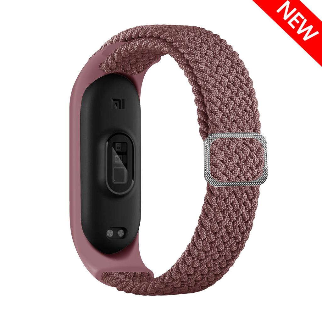 Bracelet for Mi band 10 8 7 6 Strap Elastic adjustable Nylon Braided Miband4 miband 5 correa Wristband for xiaomi Mi band 3 7 9