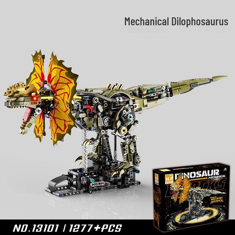 Lego-Compatible Electric Mechanical Whale Building Kit - Challenging DIY Animal Model Toy for Boys