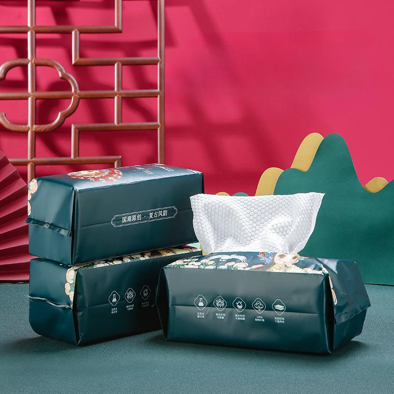 Small Cotton Face Towel Disposable Travel Bag Clean Face TowelDry and Wet Dual-purposeThickened Cotton Soft Towel