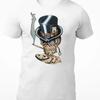 Smoking Skull With Bowler Hat Playing Cards Unisexs T Shirt Unisexs Vintage Breathable Stylish Soft Designer Clothes