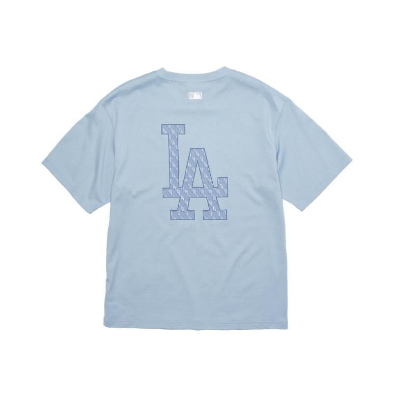 MLB T Shirts Unisex Sky Blue Crew Neck 3ATSM0463-07SBL L