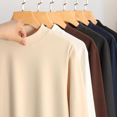 Maglia Termica Uomo Donna Manica Lunga Girocollo T-shirt Ispessita Calda Casual Maglione per Autunno Inverno Esterno Uso Quotidiano