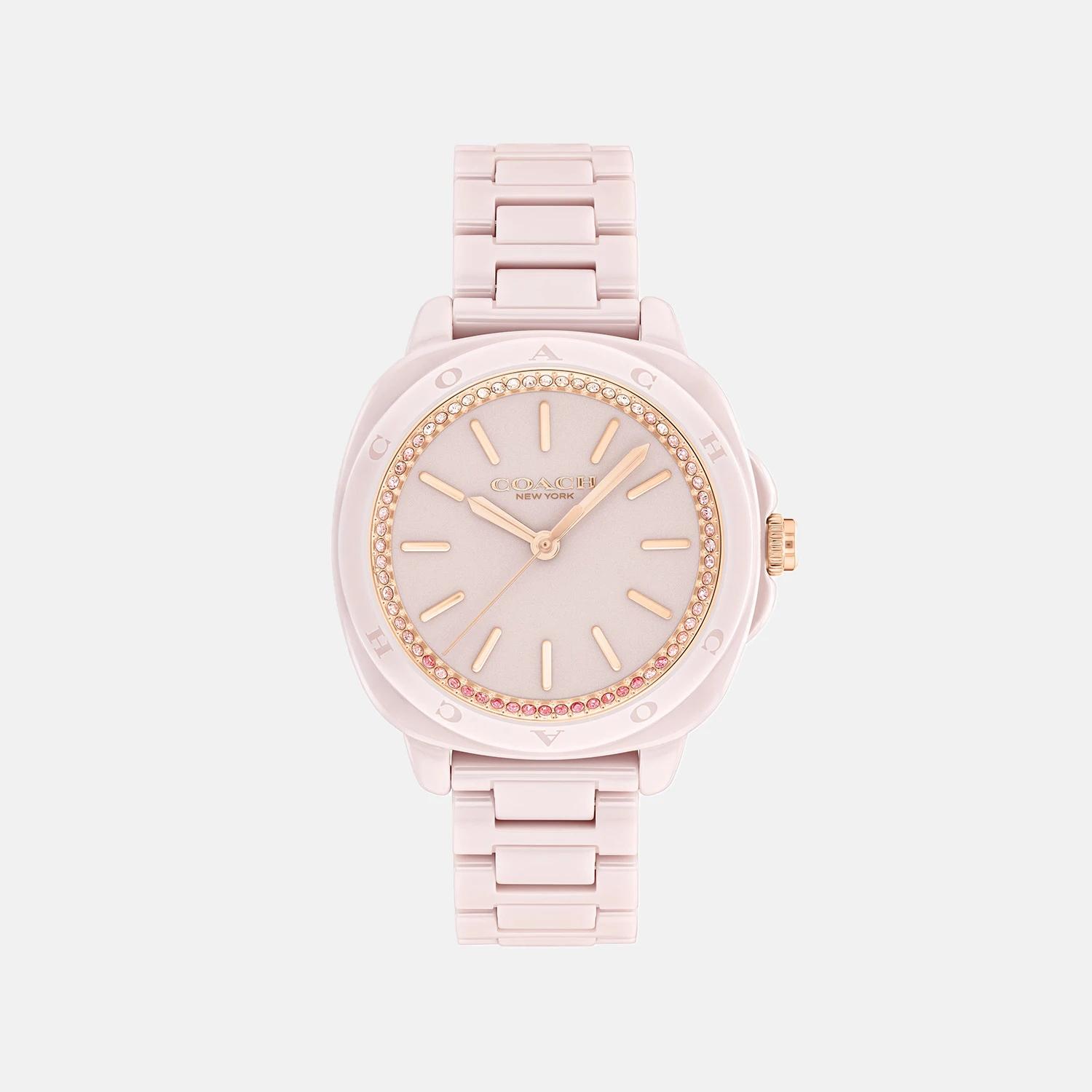 

Женские часы Coach Kitt Blush с керамическим корпусом и браслетом, 34 мм - 14504402 розовый