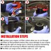 Replace 77750 Adjustable Oil Filter Cutter Tool Auto Cutting Car Accessories Fit For Range 2-3/8" - 5" Aluminum Red Black 1PC