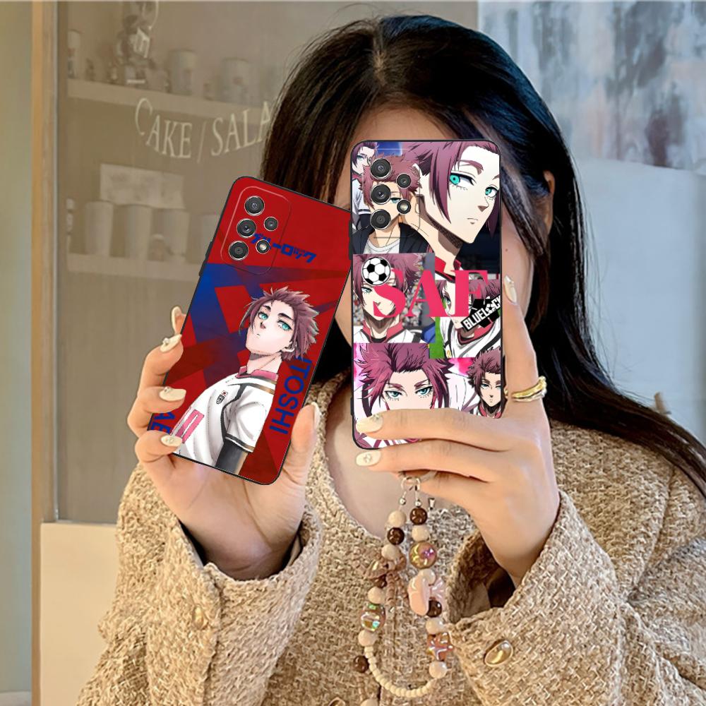 Blue Lock Itoshi sae Phone Case for Samsung Galaxy A56 55 54 53 52 51 36 35 34 23 16 15 5G Colorful Cover Pretty Luxury Cover