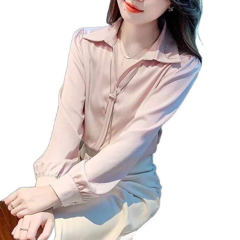 2025 Women's High-End Chic Long-Sleeve Shirt: Loose Fit, Trendy, and Stylish
