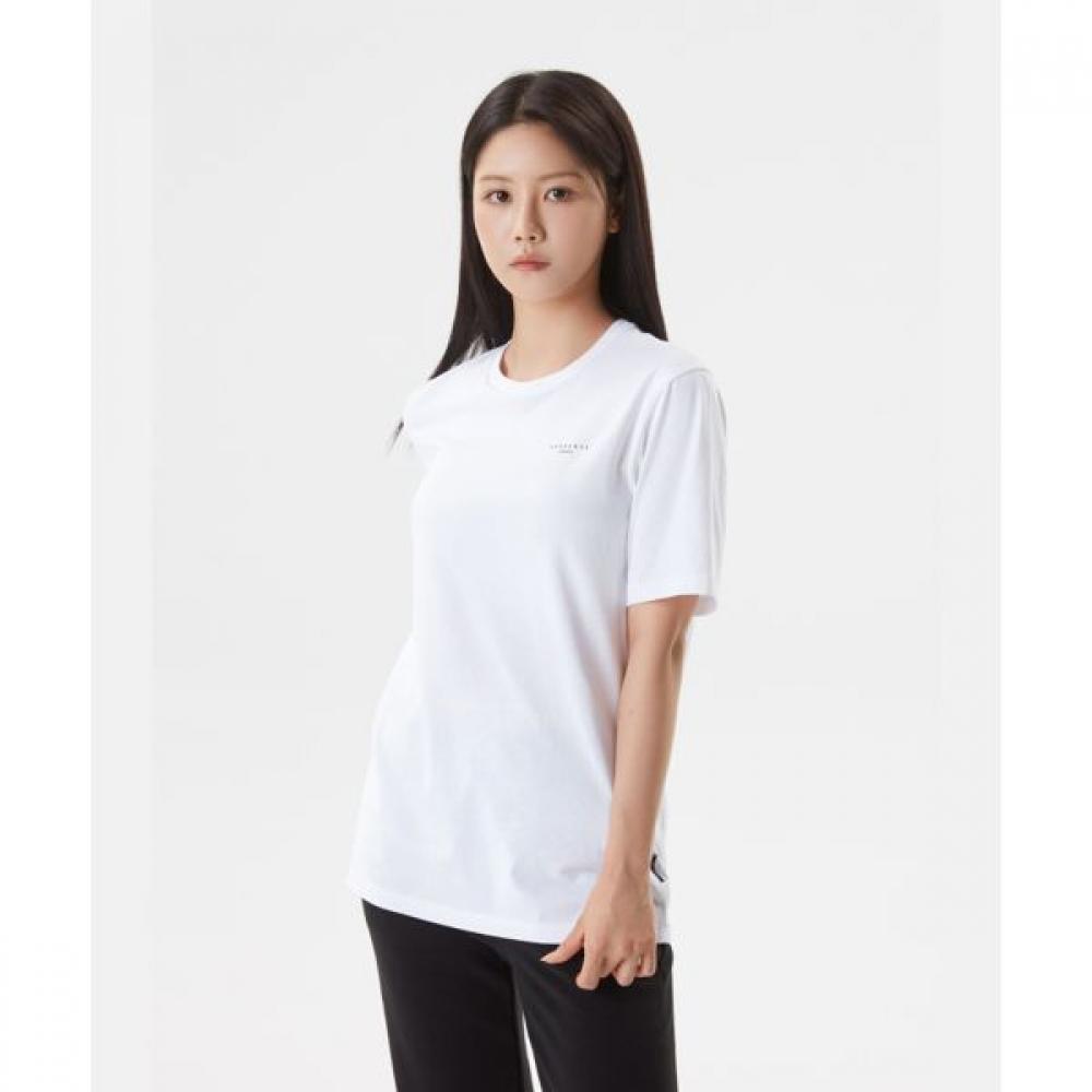 

Футболка DescenTe Essential Smallwearding из хлопка с коротким рукавом, белая WHT0WHITE/100