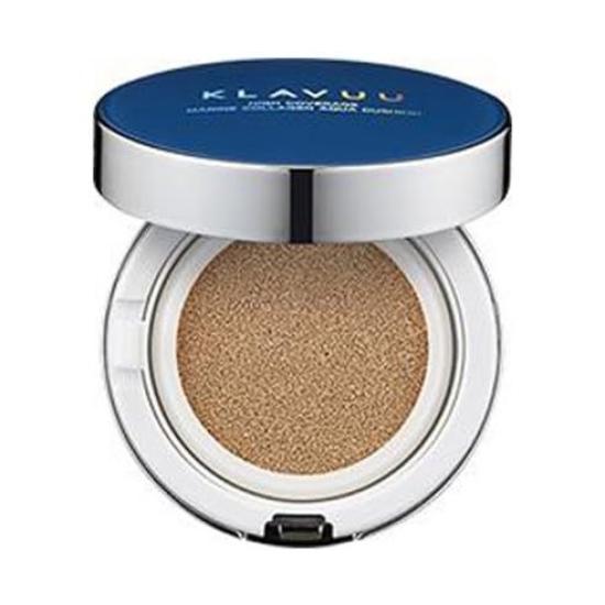 KLAVUU [Official] Blue Marine Collagen Cushion Foundation, No. 21 Light Beige [Product]
