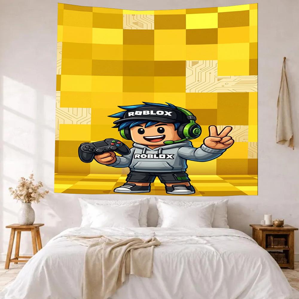 Roblox Wall Decor Tapestry Art For Pet Memorial Birthdaywedding Party Backdrop Family Gift