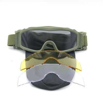 Lunettes tactiques ES pour les fans de l'armée, lunettes de tir, lunettes d'équitation en plein air, lunettes de sport anti-poussière et coupe-vent