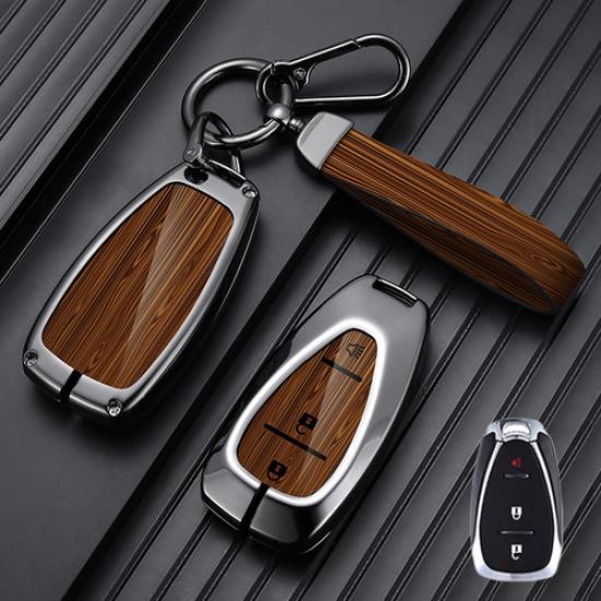Aluminum Alloy ABS Car Key Fob Case Cover For Chevrolet Camaro Volt Cruze Malibu