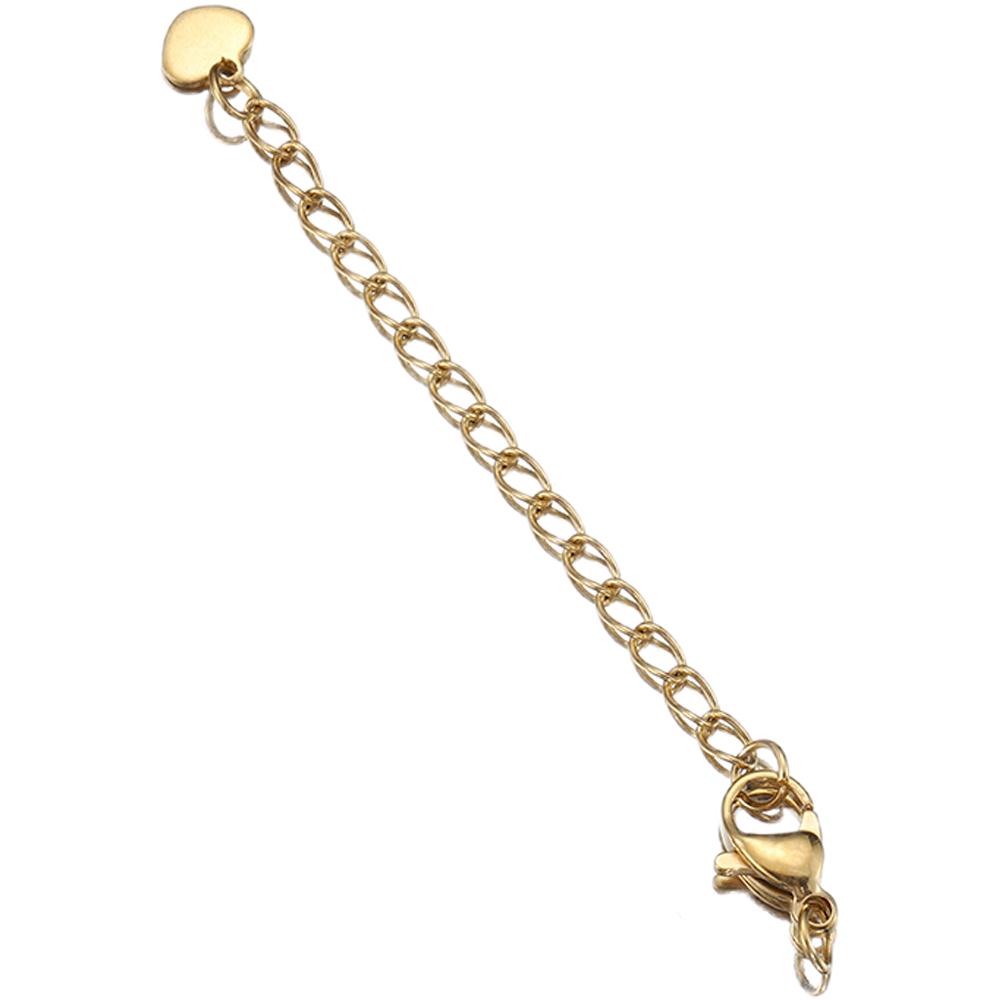5pcs Stainless Steel Extension Tail Chain Lobster Clasps Connector Extended Chain Bracelet Necklace Jewelry Making DIY Component