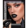 Rossetto nero, perfetto per il trucco di Halloween, rossetto a lunga tenuta, ideale per un look gotico retrò come un vampiro o una strega, a lunga tenuta, impermeabile