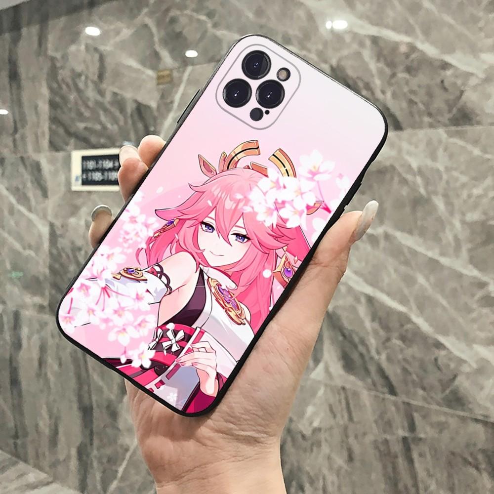 Genshin Impact Yae Miko Phone Case For IPhone 15 14 11 12 13 Mini Pro XS Max Cover 6 7 8 Plus X XR SE 2020 Funda Shell