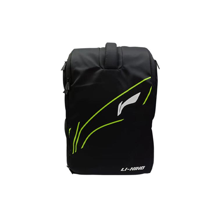 

New LiNing Fabric Badminton Racket Bag Backpack Regular Unisex Black ABSS271-1 29.0*18.0*43.9CM
