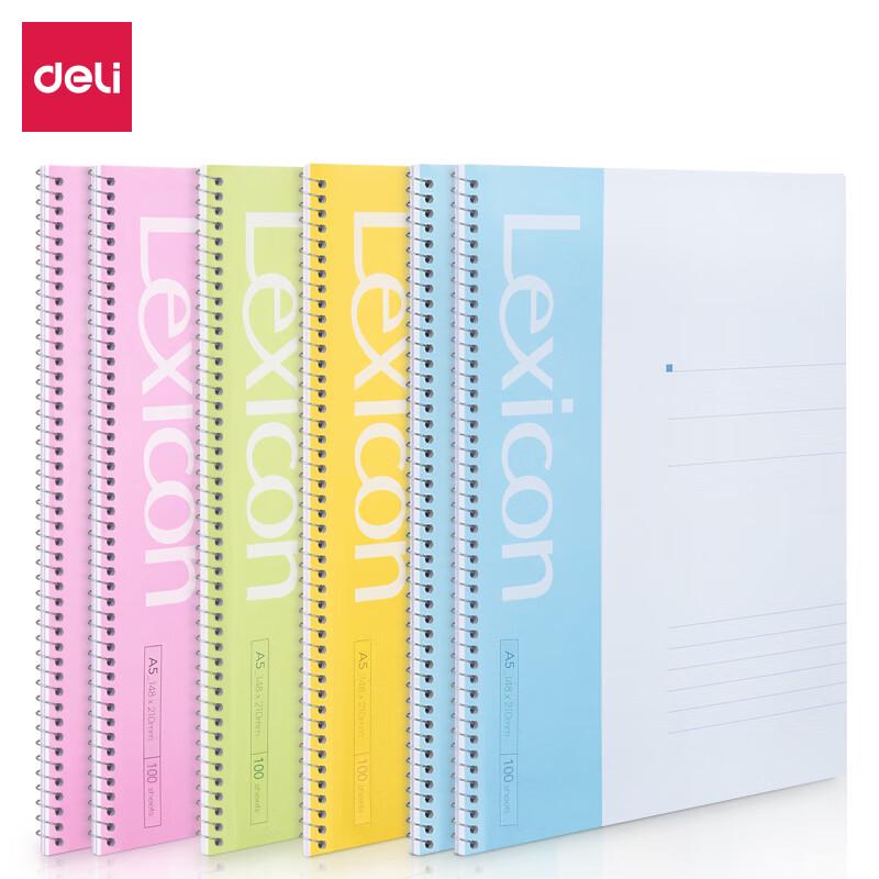 Deli 7685 A5 Softcover Spiral Notebook