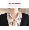 Stylish Spring/Autumn Knit Sweater: Faux Two-Piece Design for Middle-Aged Women
