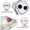 Red Christmas Snowflakes Phone Case Compatible with iPhone 14 Pro Max, Aesthetics Christmas Snowflakes Silicone Shockproof TPU Bumper Protective