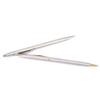 1Pc Metal Ballpoint Pen Stationery Stainless Steel Rod Rotating Pen Ballpen