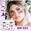 Waterproof Halloween Bat Face Stickers for Kids - Aesthetic Temporary Tattoos