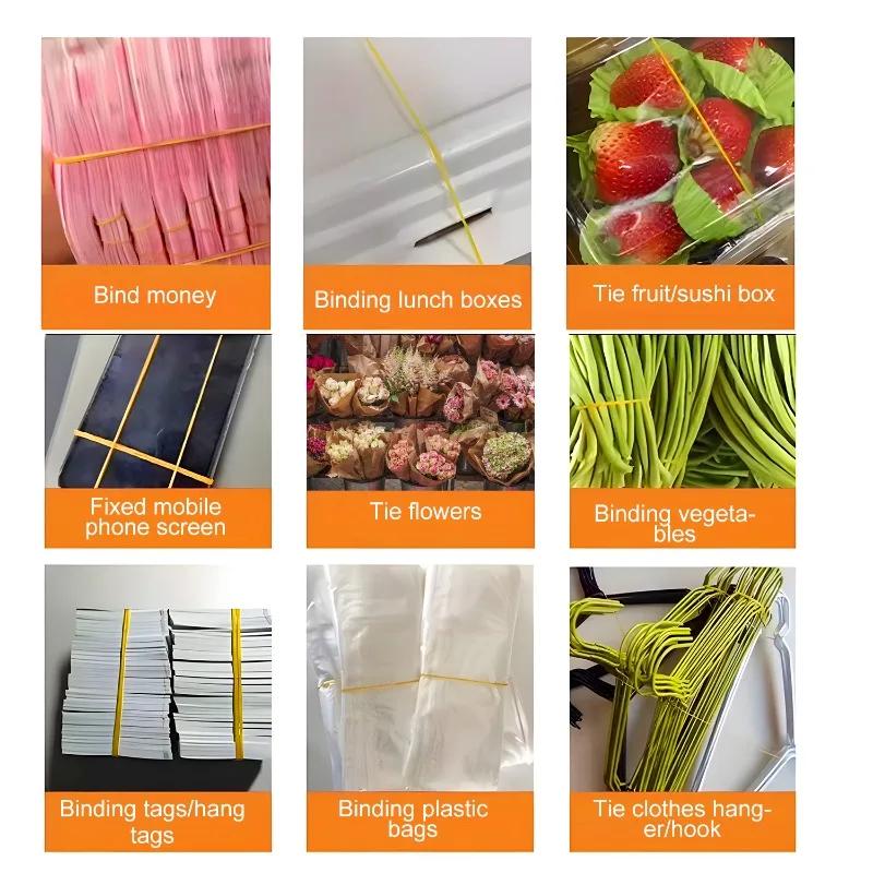 40mm High Quality Rubber Rings Yellow Rubber Bands Strong Elastic Band Stationery Holder Loops Storager Home School Office Tools