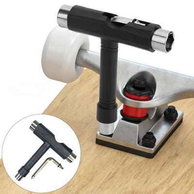 Skateboard-Schraubenschlüssel, multifunktionaler T-Typ L-Typ-Sechskantschraubendreher, robust, tragbar, für Kinder, Skate-Werkzeuge, Skateboard-Longboard-Zubehör