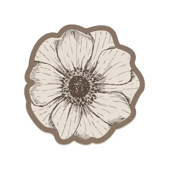 Diatomitowa Podkładka pod Talerz w Kształcie Kwiatu Odporna na Ciepło Antypoślizgowa Mata na Stół Szybko Chłonąca Wodę Mata do Kuchni Stołu Jadalnianego Dekoracyjny Wystrój Domu