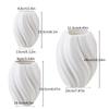 Nordic Wave Shaped Plastic Vase High-end Home Decoration Flower Arrangement Decoration White Water Cultivation Vase