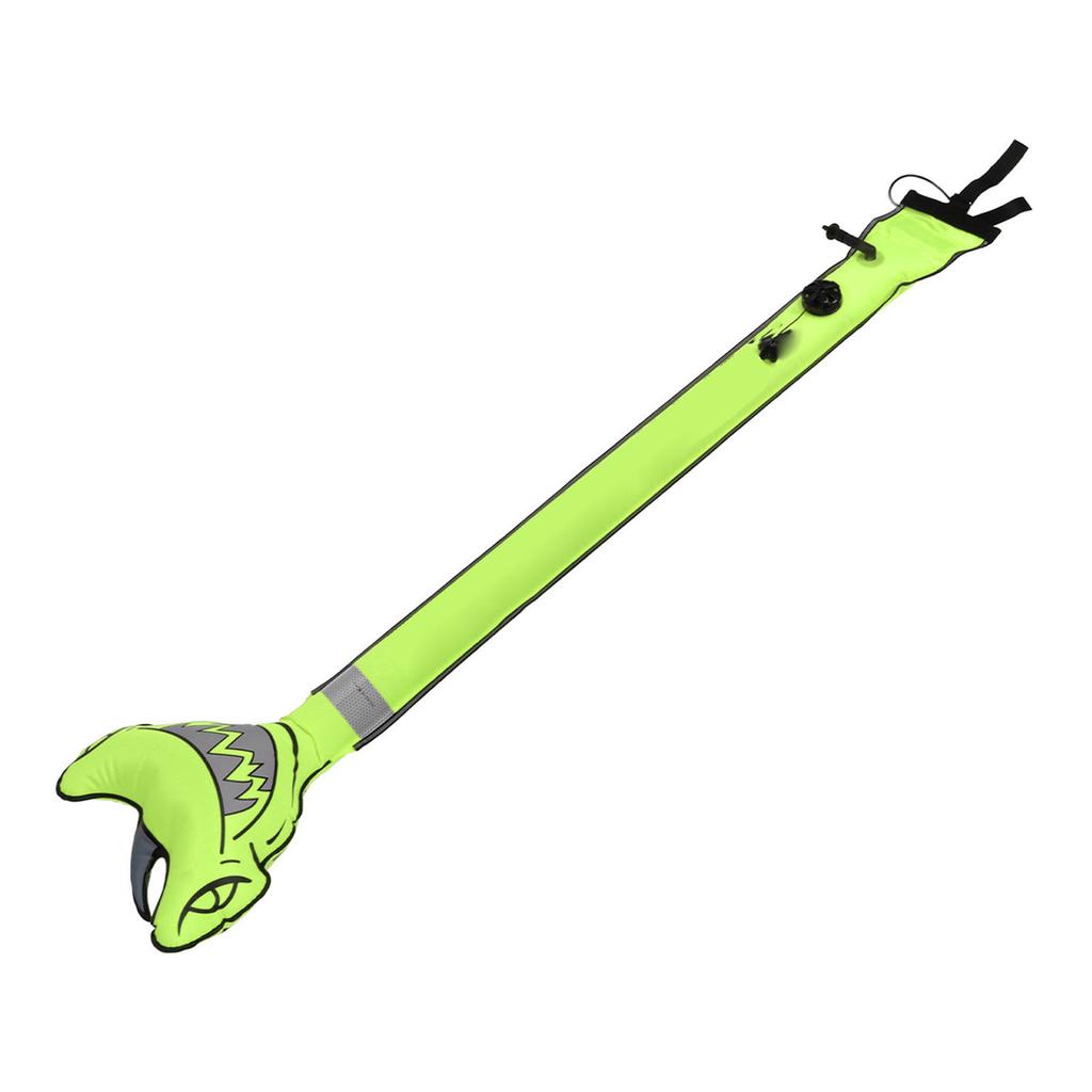 Surface Marker Buoy Scuba Diving Inflatable Safety Tube Hammerhead Shark Signal Marker Buoy Tube High Visibility