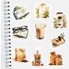 30PCS Vintage Coffee Series Pack Stickers Harajuku Gifts Scrapbooking DIY Creative Paper Waterproof Skateboard Home Reading Stic
