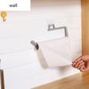 Toilet Paper Holder Wall Mounted Tissue Roll Dispenser Under Cabinets Plastic Wrap Holder Towel Hanger Waterproof