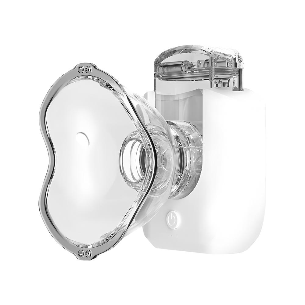 Portable Mesh Nebulizer Inhaler Mini Rechargeable Atomizer for Adult Kids Silent Nebuliser with 2 Masks and Mouthpiece