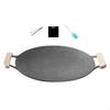 Korean Barbecue Pan, Cookware with Handles, Frying Plate for Home, Hiking, Outdoor Picnic