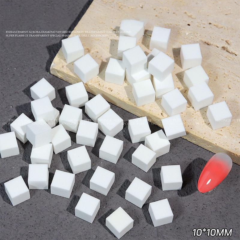 20/30/50/100Pcs 1/1.5Cm Soft Sponges Gradient Nail Art Stamper Tools Color Fade Manicure Diy Creative Nail Accessories
