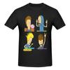 Unisex Beavis And Butthead 90s T Shirt Streetwear Big Size Cotton Sleeve Custom Tshirt
