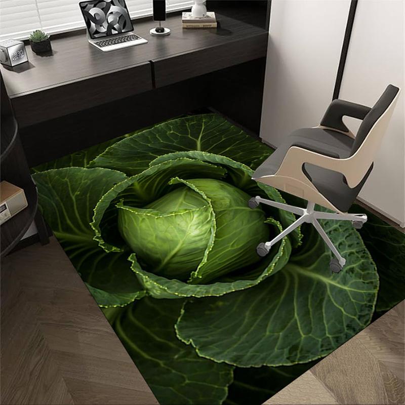1PC cabbage Extra Large Non Slip Floor carpet, Office, family, Studio   Large Area Rug Indoor Rugs, Bold Statement Piece