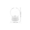 6Pcs Empty DIY Snow Globe Plastic Round Transparent 270Ml Water Globe Screw Cap Christmas Home Craft Decoration Supplies